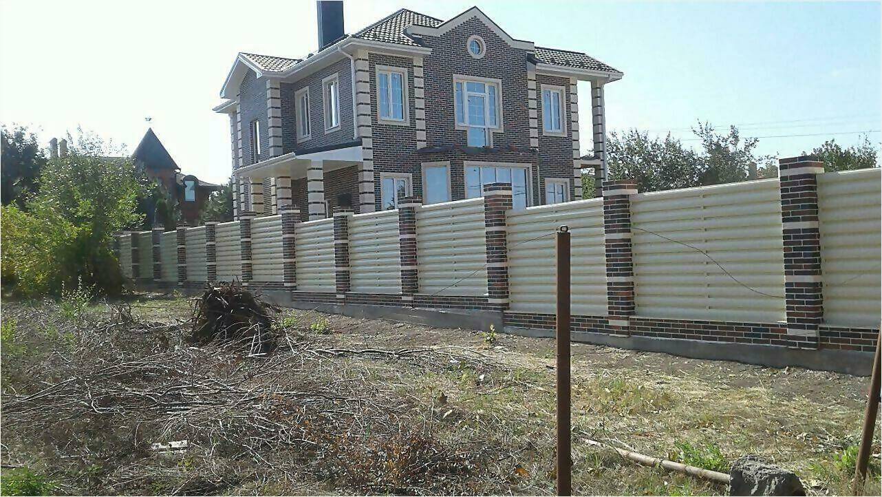 Забор из штакетника 115м фото6 в Гатчине