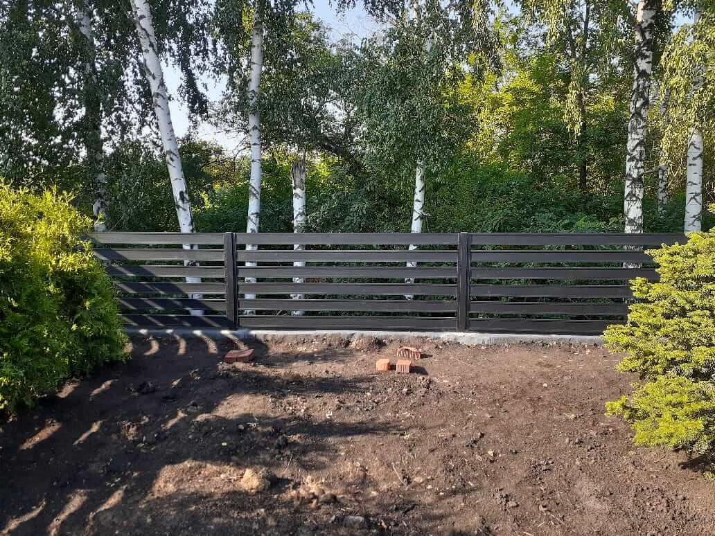Забор-ранчо из металлопланкена 48м RAL9005 Черный МАТТЕ в Гатчине