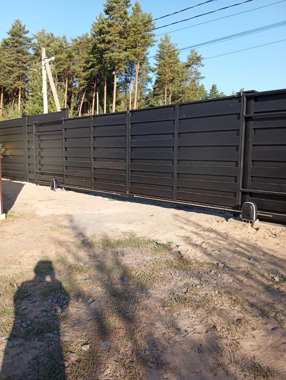 Забор-ранчо из металлопланкена 37м RAL9005 Черный МАТТЕ фото 1 в Гатчине