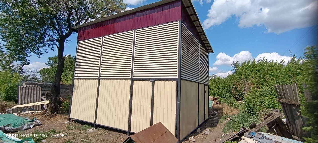 Сенник из ламелей еврожалюзи RAL1015 Слоновая Кость фото 2 в Гатчине