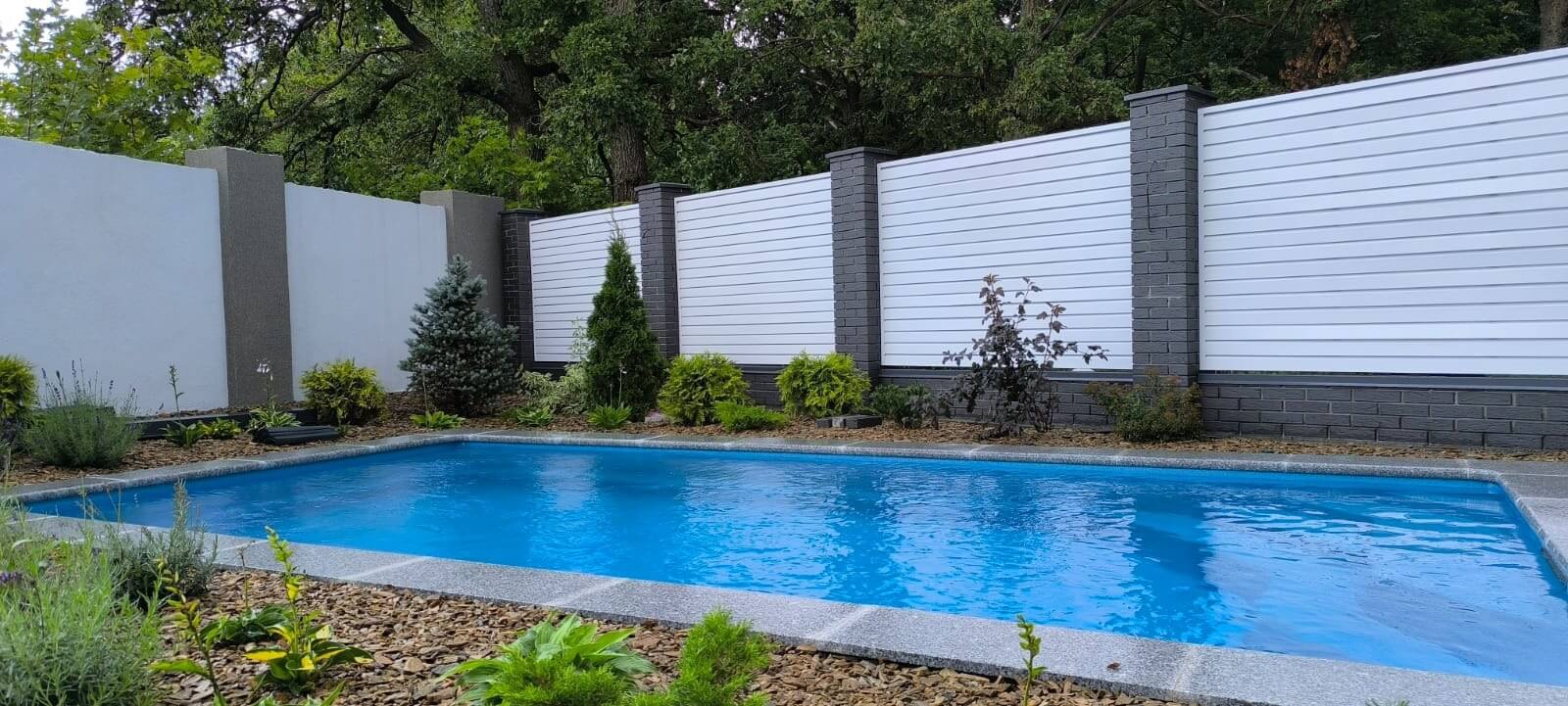Забор-жалюзи из ламелей Хай-Тек 54м RAL9003 Белый фото 4 в Гатчине