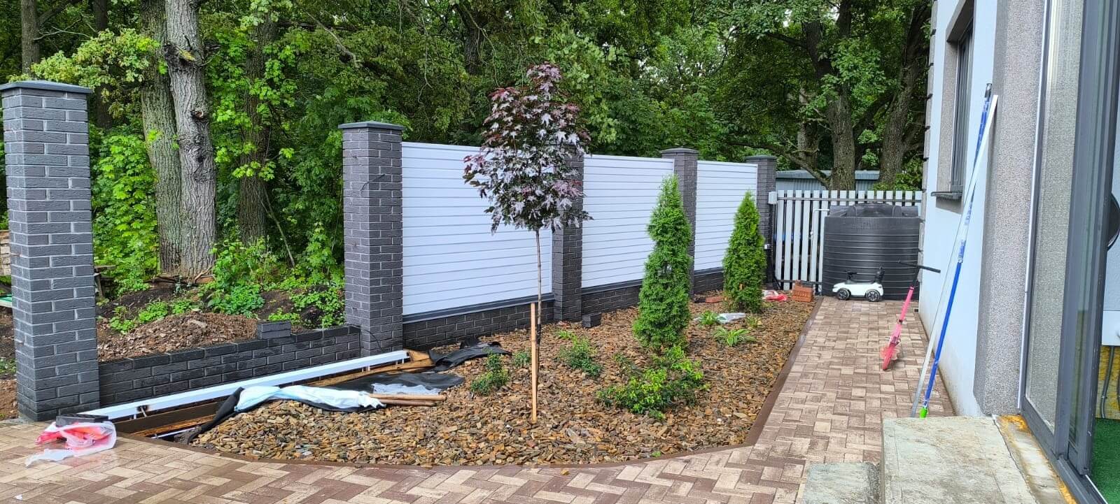 Забор-жалюзи из ламелей Хай-Тек 54м RAL9003 Белый фото 3 в Гатчине