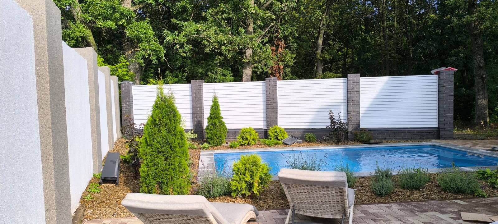 Забор-жалюзи из ламелей Хай-Тек 54м RAL9003 Белый фото 1 в Гатчине